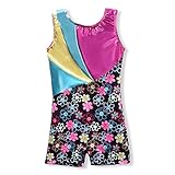 Leotards for Girls Gymnastics with Shorts Size 5-6 Years Old 5t Sparkly Shiny