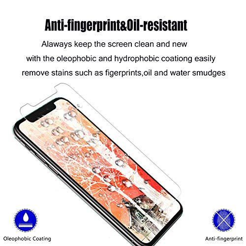 image for Cafetec [3-Pack] iPhone Xs/X Glass Screen Protector,[3D Touch] [9H Har