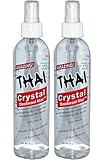 Thai Deodorant Stone Crystal Mist Natural Deodorant Spray 8 oz. Bundle, Pack of 2