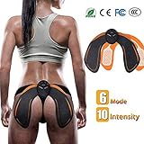 YUCEN ABS Stimulator Buttocks/Hips Trainer Muscle Toner 6 Modes Smart Fitness Training Gear Home Office Ab Workout Equipment Machine