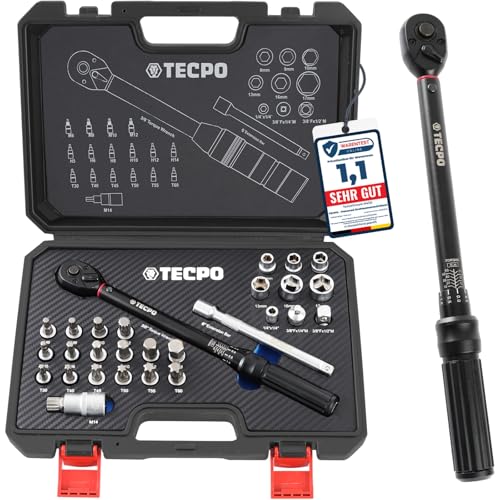 TECPO Motorrad Drehmomentschlüssel Set 3/8" 5-60Nm Schlüssel feine Abstufung thumbnail 1
