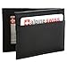 Alpine Swiss Mens Genuine Leather Flip-Fold Money Clip Front Pocket Wallet Black