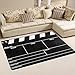 ALAZA Classic Movie Clapboard Black Area Rug Rugs Non-Slip Floor Mat Doormats for Living Room Bedroom 60 x 39 inches