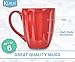 Klikel Coffee Mugs Set of 6 - Fluted Ceramic Mug - Hot Tea And Coffee Cup - Solid Bright Colors - Dishwasher And Microwave Safe Dinnerware