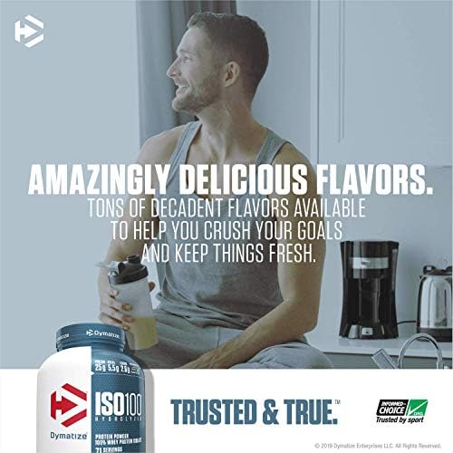 Amazon Dymatize Nutrition Iso 100加水分解 100 ホエイタンパク質アイソレート チョコレートピーナッツバター 5ポンド 2 3 Kg Dymatize Nutrition ドラッグストア