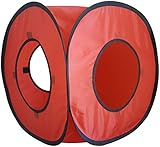 Catrageous Cat Cube Pop Up Tent Collapsible Interactive Toy (Red)