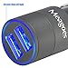 Meagoes Fast USB Car Charger Adapter (4.8A/24W), with Dual Smart Ports Compatible Apple Iphone X/8/Plus/7/6s, Ipad Pro/Mini, Samsung Galaxy S9/S9+/S8/S8+/S7/S6/Note 9/8, LG, HTC, Google, Moto and More