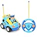 Sakiyr RC Cartoon Race Car with Music and Lights Electric Cartoon R/C Police Car Radio Control Toy for Kids and Toddlers