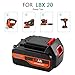 DSANKE LBXR20 6.0Ah 20V MAX Replacement Battery for Black and Decker 20V Lithium Battery LBXR20 LBXR20-OPE LB20 LBX20 LBX4020 LB2X4020-OPE