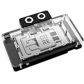 Alphacool Core Geforce RTX 5080 Epic-X GPU Water Block with Backplate | Chrome-Plated Copper Base, Brass Connectors, Aluminum Backplate, aRGB Lighting, 180&times;124&times;34 mm
