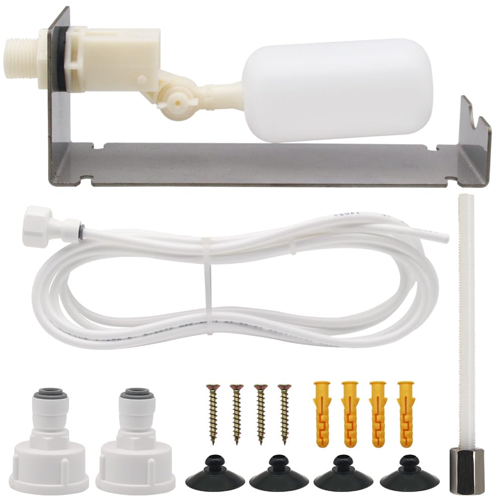 Water Fountain Auto Fill System, Outdoor Autofill Water Level Kits Water Level Adjustment Float Valve with Adjustable Arm for Outdoor Fountains Water Tank Ponds Pool Garden
