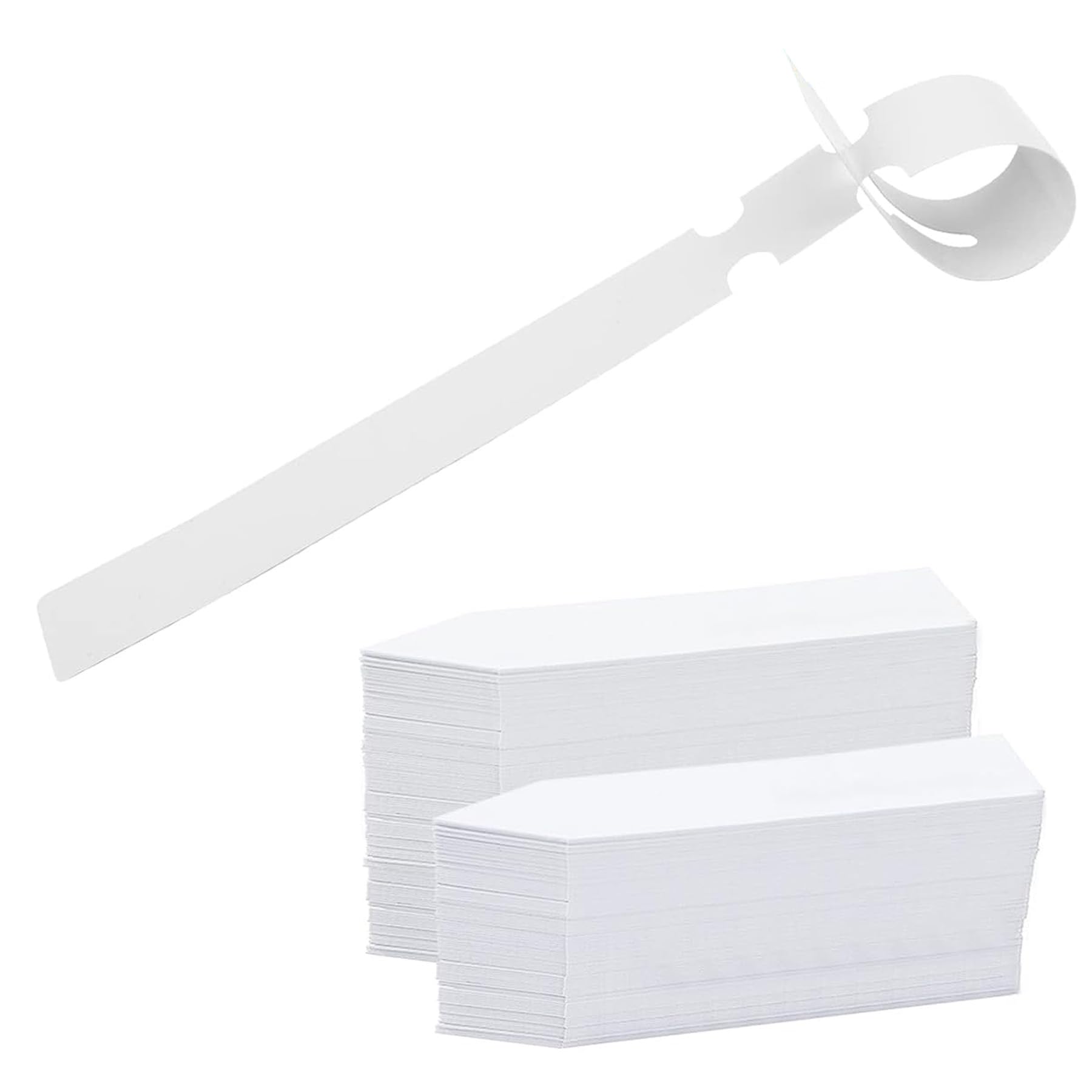 Pack of 200 Plant Labels, Plastic Plant Labels, Garden Plant Tags, Plant Labels, Marker for Labelling, Weatherproof, 2 Styles