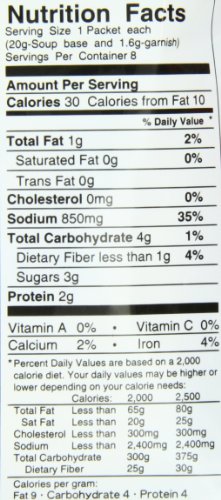 MIKO BRAND INSTANT SPINACH MISO SOUP, 5.76 OZ