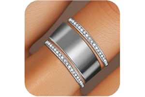 LevyPan 2-Pack 14K Gold Plated Stacking Rings for Oura Ring Gen 4/Gen 3, Cubic Zirconia Simulated oura ring stack Diamond Rings for Women