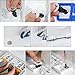 8Pack Toilet Seat Screws Universal Toilet Seats Fixing Kit Toilet Seat Fittings Black Blind Hole Fixings Expanding Rubber Top Nuts Screws Toilet Seats Nuts Hinges Replacement Tightening Kit 4 Pairs