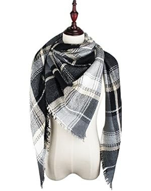 Soft Classic Luxurious Blanket Tartan Square Scarf Wrap