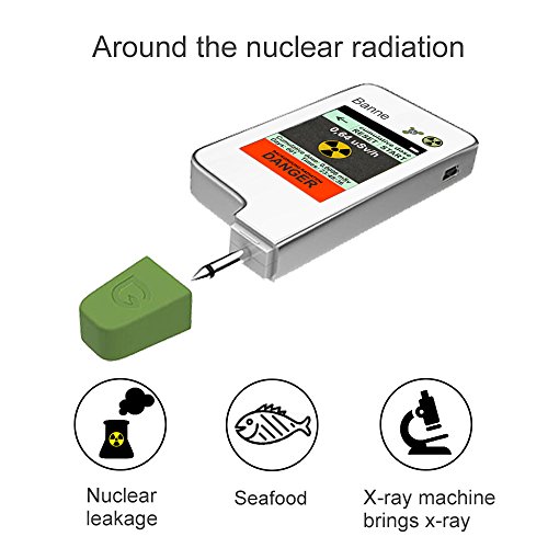 Healthy Eating, Banne Instant Read Digital Food Processor, Fresh Meat, Fruit, Vegetable Nitrate Tester & Geiger Counter Radiation Detection Combo for Food (White)