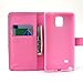 Galaxy Note 3 Case, Firefish High Quality PU Leather Case Wallet Flip Kickstand Case [Flap Closure] [Card Slots] Protective Cover for Samsung Galaxy Note 3 + One Stylus-Flower