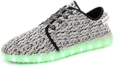 Joansam Kids ShinyNight LED Shoes Light Up USB Charging Flashing Sneakers JS3008G-33