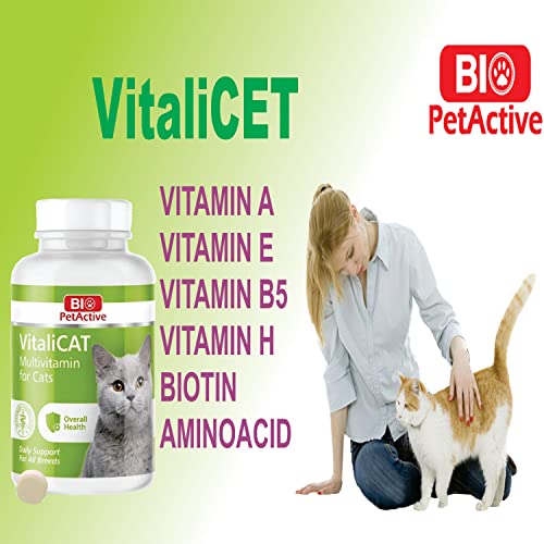 VitaliCAT Multivitamin for Cats, Skin and Coat Supplement, Cat Prenatal