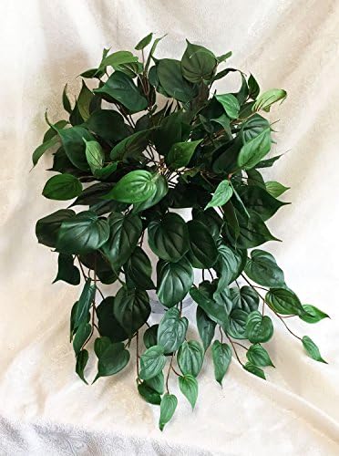 1 Pieces Decoration Hanging Leaves Vines Artificial Plants Silk Full Philodendron Bush Greenery Office Centerpieces Gorgeous Silk Floral Landscape Wedding Special Occasion Home Decor