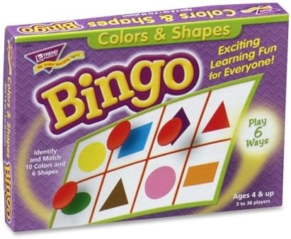 Wholesale CASE of 20 - Trend Colors and Shapes Learner's Bingo Game-Colors And Shapes Bingo, For Ages 3 And Up