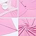 HOTOUCH Women's Sexy Chsmise Nightdress Full Slip V neck Lace Lingerie Nightwear Pink L