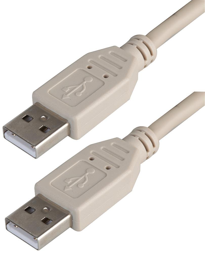 Pro Signal PSG91428 USB 2.0 A Male to A Male Cable, 1 m, Grey — image 1