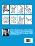 Image de Journal de coloration adulte: Peur (Illustrations d'animaux domestiques, Chevron aquarelle) (French Edition)
