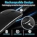 Rechargeable Wireless Mouse, Metal 2.4G Silent Click Type C Laptop Mouse Wireless, Slim Portable USB-C Mac Mouse, Compatible with Notebook,PC (Black)thumb 1