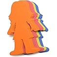 Foam Cut Out People Die Cut, Kids Cut Out Shapes, Classroom Cutouts of People, Bulletin Board Cut Outs, Classroom Decorations, Back to School Cutouts, People Cut Outs for Crafts 6" Medium Large 24 Pcs