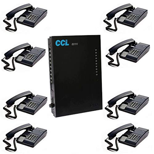 Copper Connection EPABX 801H Intercom System CLI (Caller ID) with x8 Beetel (C11) Set