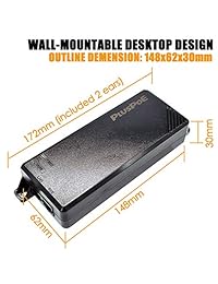 pluspoe Inyector PoE Power Over Ethernet Adapter 802.3 af 48 V 19 W 0,4 a para la seguridad cámara IP,
