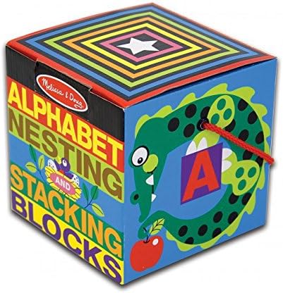 Melissa & Doug Alphabet Nesting & Stacking Blocks