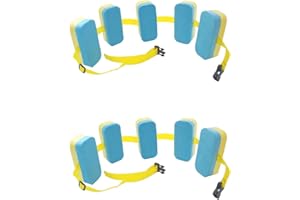 BELUPAI Swim Belt,2PCS EVA Back Float Safety Swim Training Belt,Five Module -Water Exercise Equipment,Water Gear Instructiona