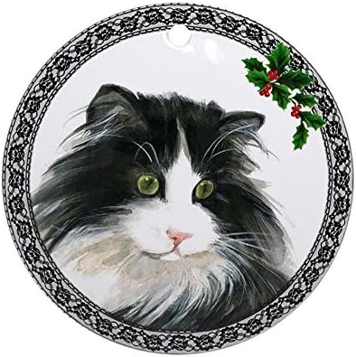 Amazon Com Oswaldo Norwegian Forest Cat Ornament Round Holiday