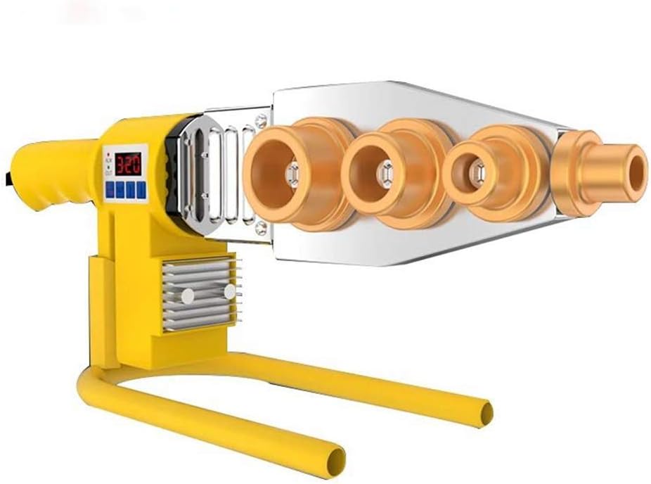 20-63mm New upgrade Plastic Water Pipe Welder PP/PP-R/PE/PP-C Pipe Welding Machine Tool Pipeline Construction Equipment with Digital Readout (220V+Voltage converter)
