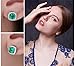 JewelryPalace Cushion 2.1ct Nano Russian Green Simulated Emerald Halo Stud Earrings For Women Solid 925 Sterling Silver