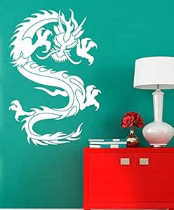 calcomanía de vinilo para pared, diseño de dragón de China Japón para