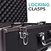 Zeikos ZE-HC52 Deluxe Large Hard Rolling Protective Storage Case with Black Foam–23.75 x 15 x 8.25 Inches Pelican Water & Dust Resistant Larger Drones, Pistols, Rifles, Cameras, Lenses & Studio Lights