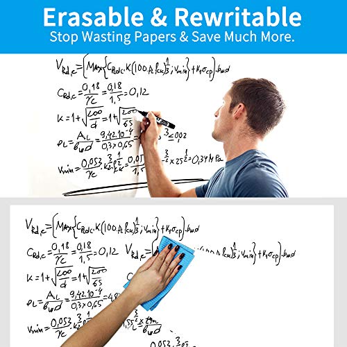 Whiteboard Paper, Dry Erase Contact Paper, White Board Stickers for