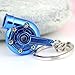 maycom® Creative Spinning New Turbo Turbocharger Keychain Key Chain Ring Keyring Keyfob (Anodized Blue)