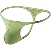 DKEGIFF Men's G String T Back Thong Sexy Underwear Low Rise Bikini Bulge Pouch Exotic Male Lingerie For Guys