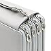BTSKY PU Leather Colored Pencil Case with Compartments-72 Slots Handy Pencil Bags Large for Watercolor Pencils, Ordinary Pencils (Grey)