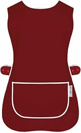 LINEN CLOSET Unisex Tabard Aprons with Pockets - 65/35 Poly/Cotton, Multiple