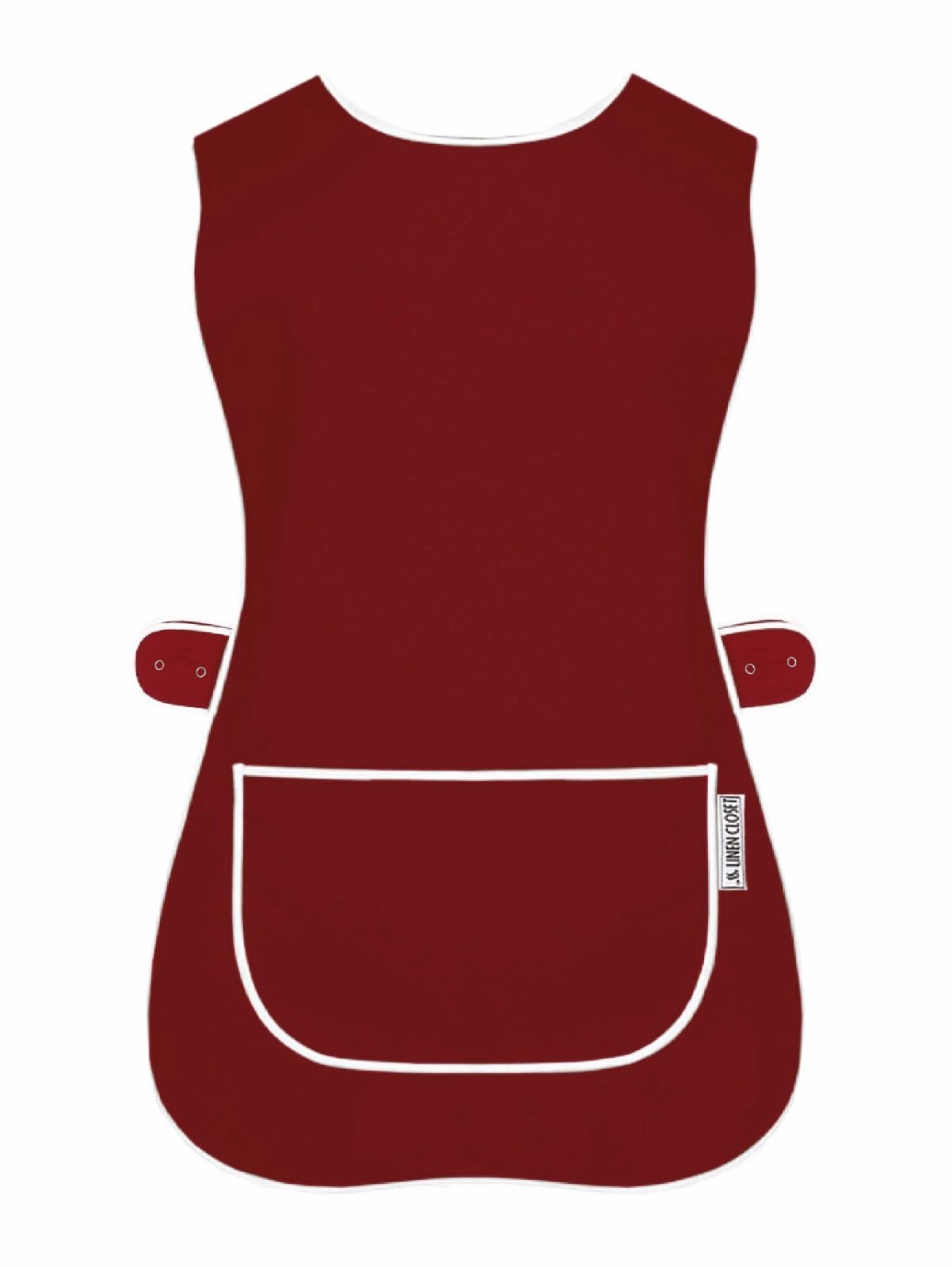 LINEN CLOSET Womens Tabards with Pockets for Men Ladies Cleaning Catering Chef Kitchen Aprons Unisex Hygea Tabard Apron Work Tabards