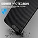 ROYBENS iPhone 7 Plus Case Jet Black, TPU Shockproof Case Anti Slip Ultra Slim Soft Rugged Thin Cover with Impact Protective Carbon Fiber Grip Back Pattern for iPhone7 Plus (2016) 5.5 inch