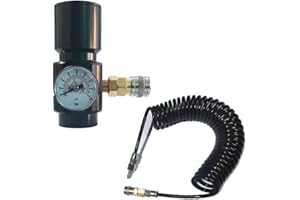 Aopkeo CO2 Low Pressure Regulator Adjustable Output 0-150psi Max Input 2000psi for Paintball Airsoft PCP Diving G1/2 Tanks