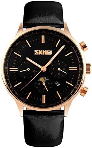 Mens fashion business watch/Waterproof quartz watches/ classic retro large dial-D