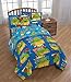 Nickelodeon Teenage Mutant Ninja Turtles Heroes Blue 3 Piece Twin Sheet Set (Official Nickelodeon Product)